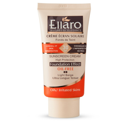 کرم ضد آفتاب SPF30 فاقد چربی سری Foundation Effect الارو 40 میل-بژ روشن